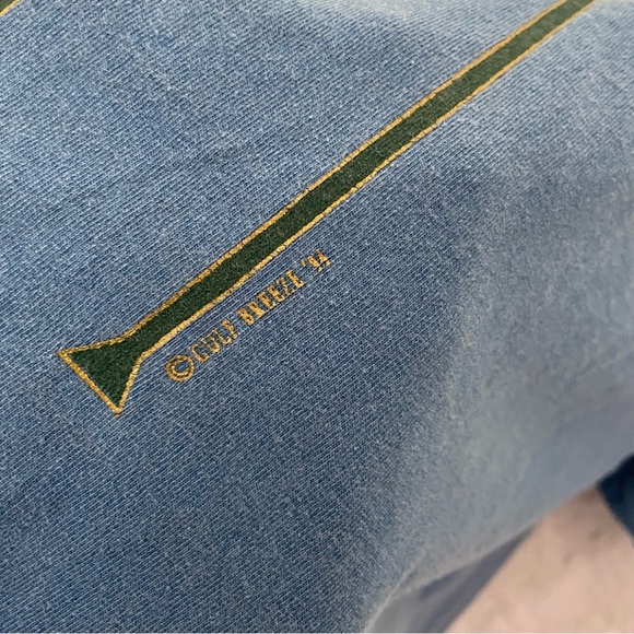 Vintage Single Stitch Anvil Tag Savannah Graphic Unisex T-Shirt Size XL Blue - Picture 4 of 6